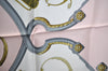 Authentic HERMES Carre 90 Scarf "SRRINGS " Silk Pink K8402