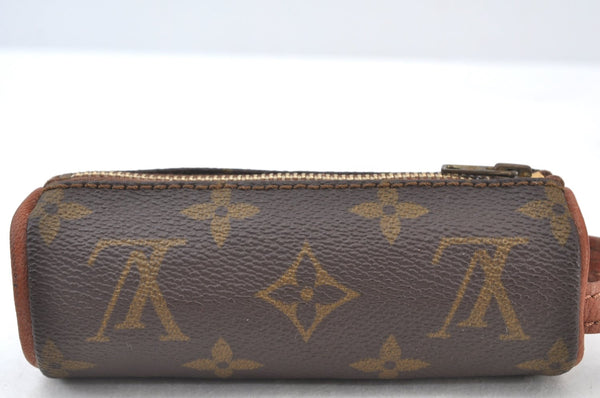 Authentic Louis Vuitton Monogram Etui 3 Golf Ball Case Old Model LV K8403