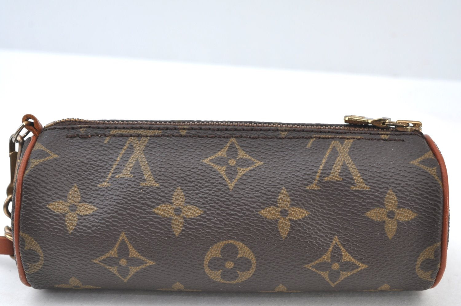 Authentic Louis Vuitton Monogram Papillon Pouch Old Model LV Junk K8404