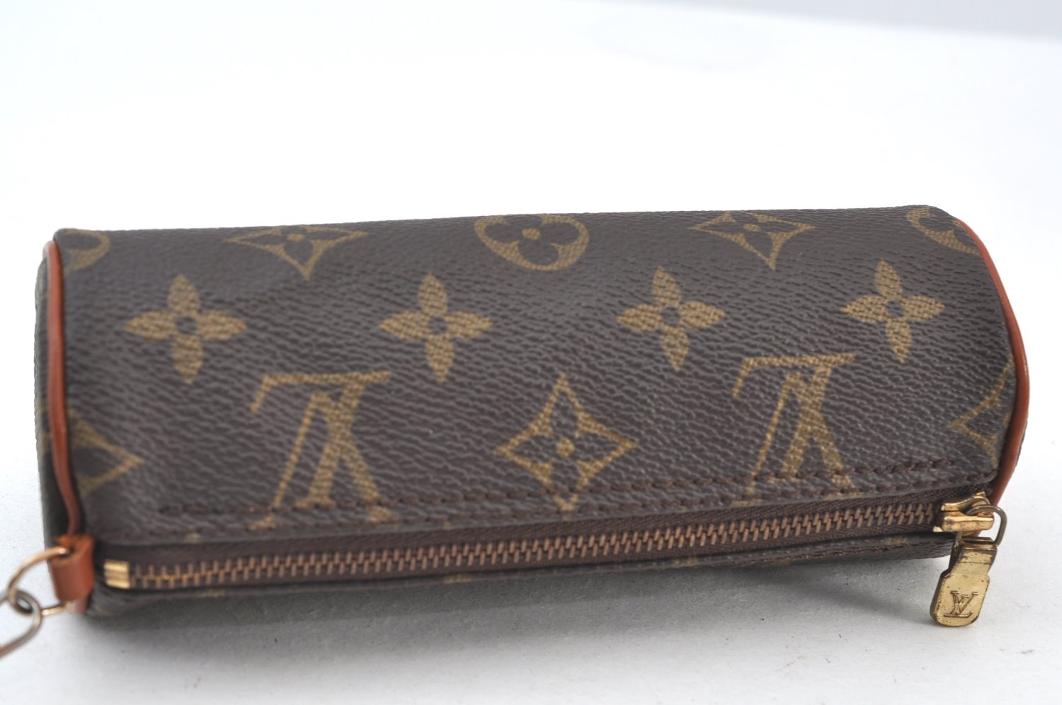 Authentic Louis Vuitton Monogram Papillon Pouch Old Model LV Junk K8404