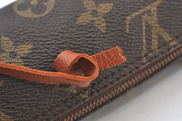 Authentic Louis Vuitton Monogram Papillon Pouch Old Model LV Junk K8404