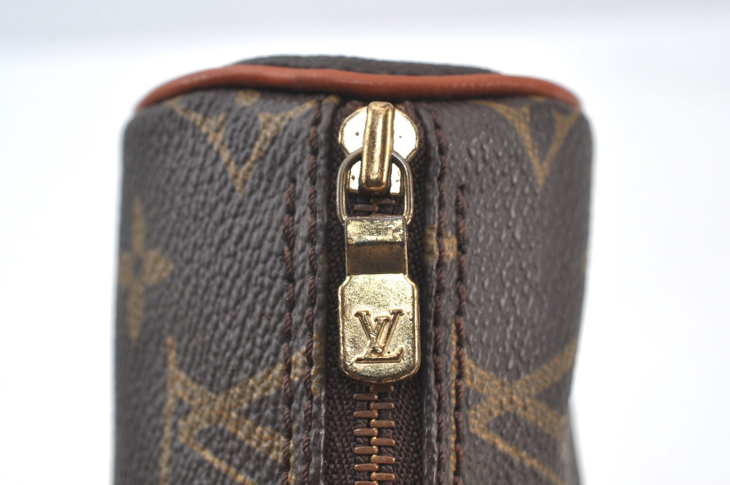 Authentic Louis Vuitton Monogram Papillon Pouch Old Model LV Junk K8404