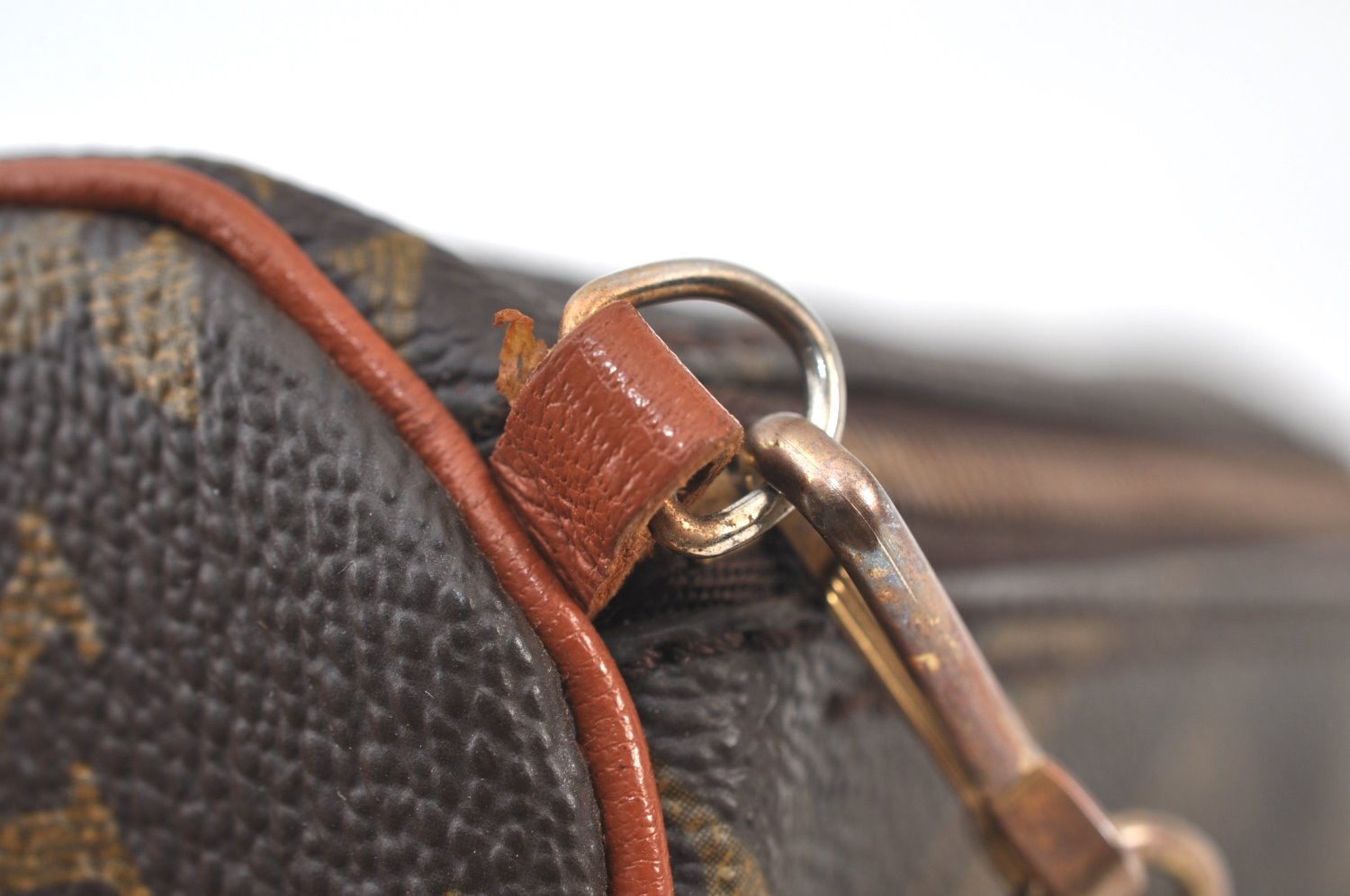 Authentic Louis Vuitton Monogram Papillon Pouch Old Model LV Junk K8404