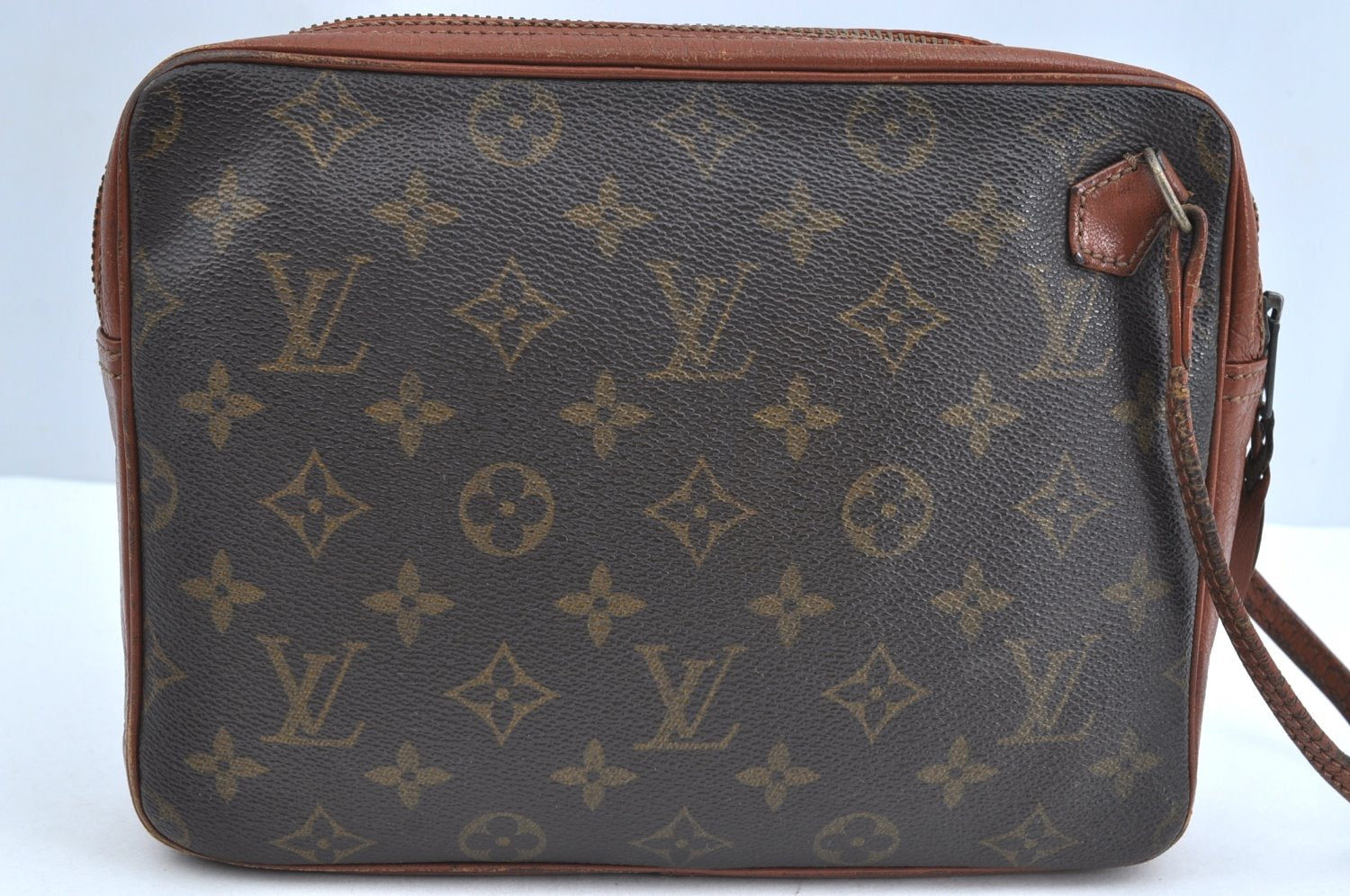 Auth Louis Vuitton Monogram Pochette Sport PM Clutch Bag Old Model Junk K8405