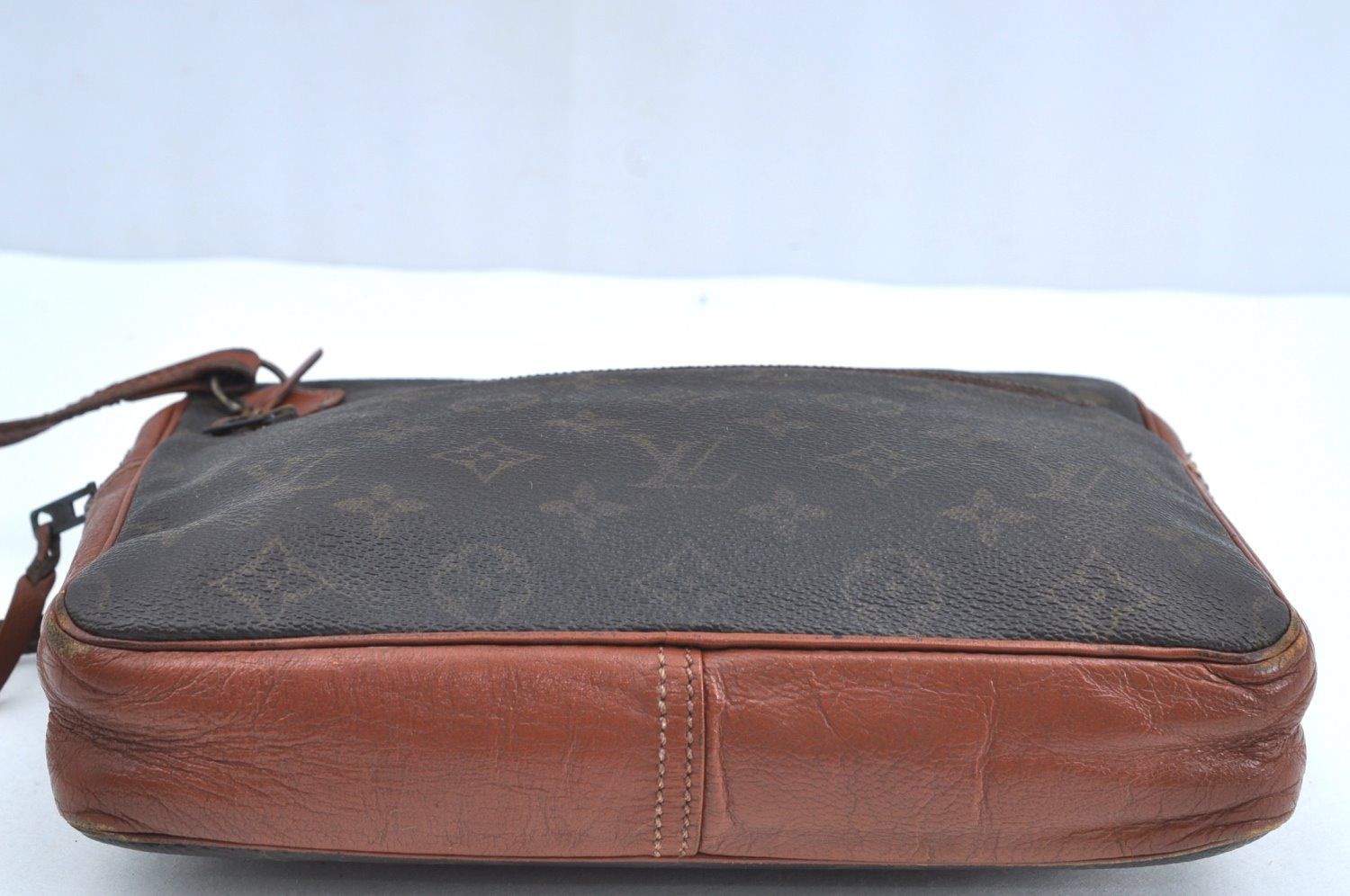 Auth Louis Vuitton Monogram Pochette Sport PM Clutch Bag Old Model Junk K8405