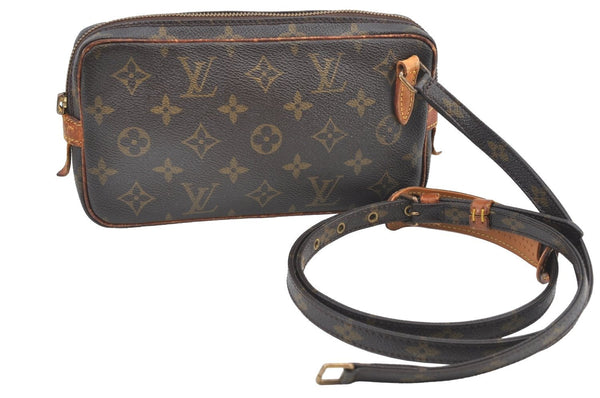 Auth Louis Vuitton Monogram Marly Bandouliere Shoulder Bag M51828 Junk K8406
