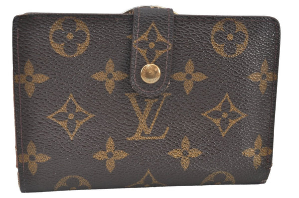 Auth Louis Vuitton Monogram Porte Monnaie Billets Viennois M61663 Wallet K8407