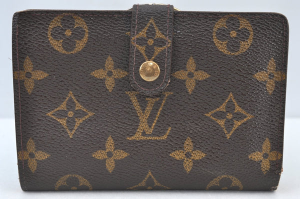 Auth Louis Vuitton Monogram Porte Monnaie Billets Viennois M61663 Wallet K8407