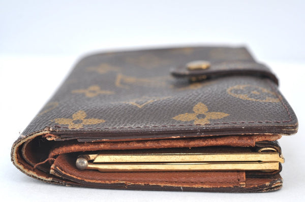 Auth Louis Vuitton Monogram Porte Monnaie Billets Viennois M61663 Wallet K8407