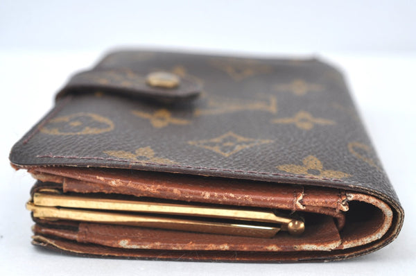 Auth Louis Vuitton Monogram Porte Monnaie Billets Viennois M61663 Wallet K8407