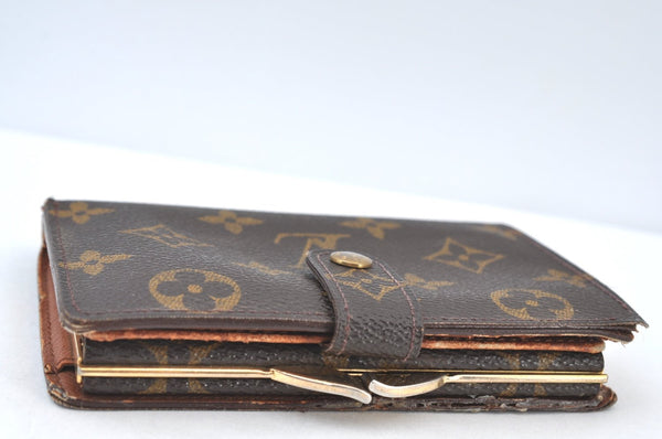 Auth Louis Vuitton Monogram Porte Monnaie Billets Viennois M61663 Wallet K8407