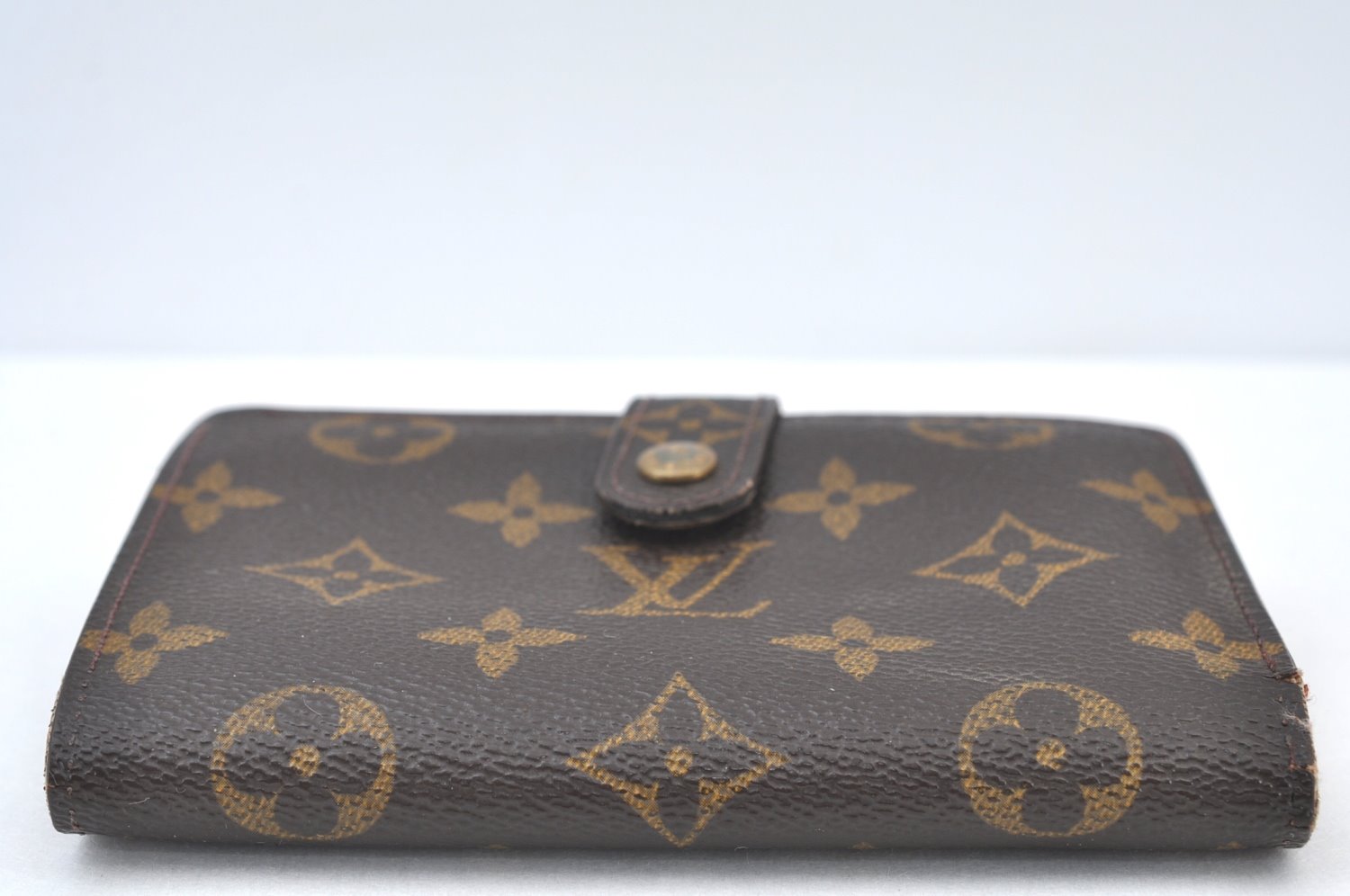 Auth Louis Vuitton Monogram Porte Monnaie Billets Viennois M61663 Wallet K8407