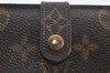 Auth Louis Vuitton Monogram Porte Monnaie Billets Viennois M61663 Wallet K8407