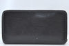 Authentic Louis Vuitton Epi Zippy Long Wallet Purse Black M60072 LV Junk K8408