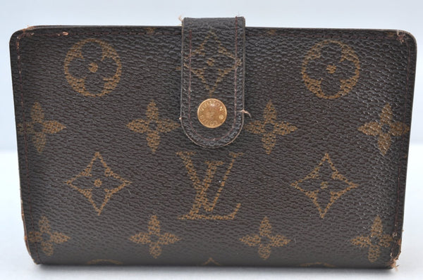 Auth Louis Vuitton Monogram Porte Monnaie Billets Viennois M61663 Wallet K8409