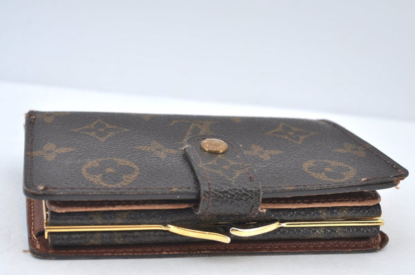 Auth Louis Vuitton Monogram Porte Monnaie Billets Viennois M61663 Wallet K8409