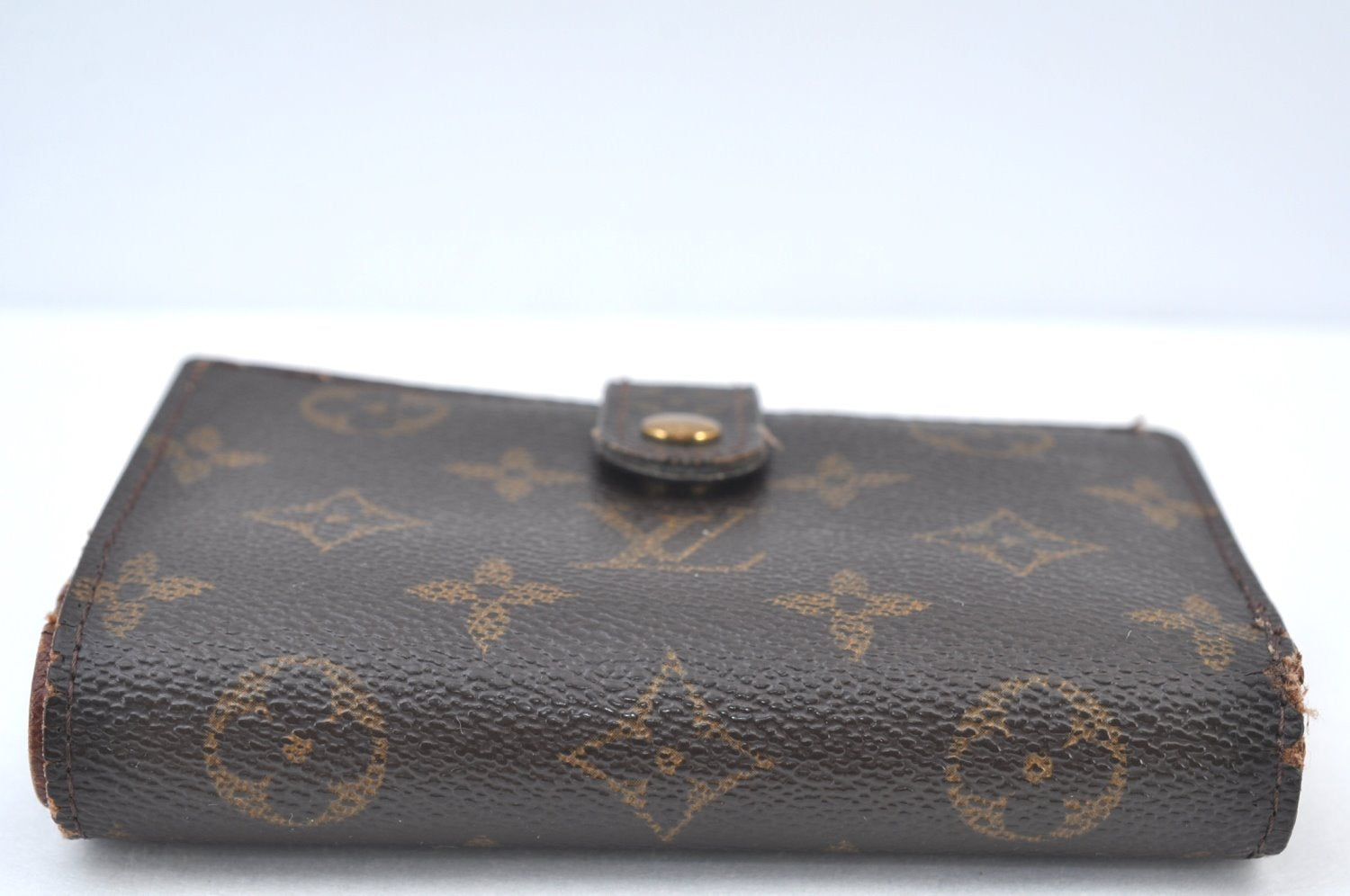 Auth Louis Vuitton Monogram Porte Monnaie Billets Viennois M61663 Wallet K8409