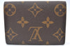 Authentic Louis Vuitton Monogram Porte Monnaie Plat Coin Purse M61930 LV K8410