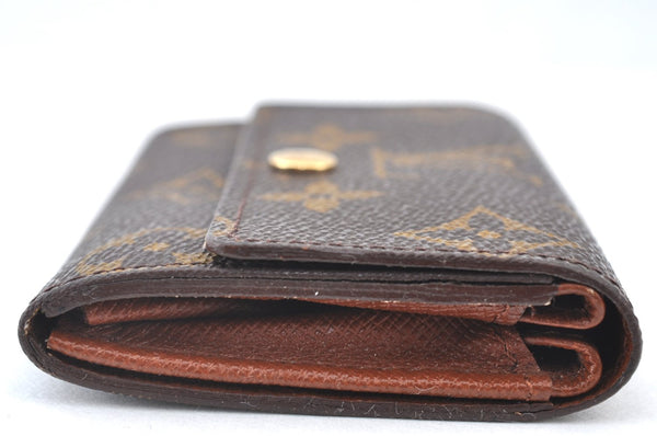 Authentic Louis Vuitton Monogram Porte Monnaie Plat Coin Purse M61930 LV K8410