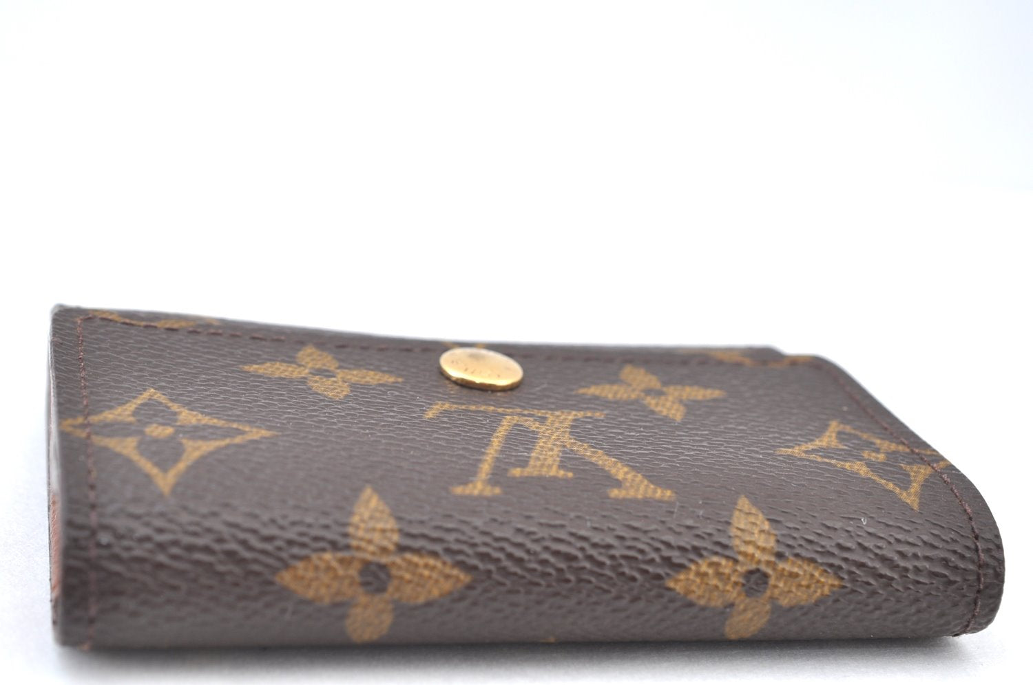 Authentic Louis Vuitton Monogram Porte Monnaie Plat Coin Purse M61930 LV K8410