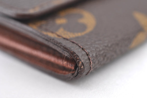 Authentic Louis Vuitton Monogram Porte Monnaie Plat Coin Purse M61930 LV K8410