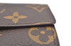 Authentic Louis Vuitton Monogram Porte Monnaie Plat Coin Purse M61930 LV K8410