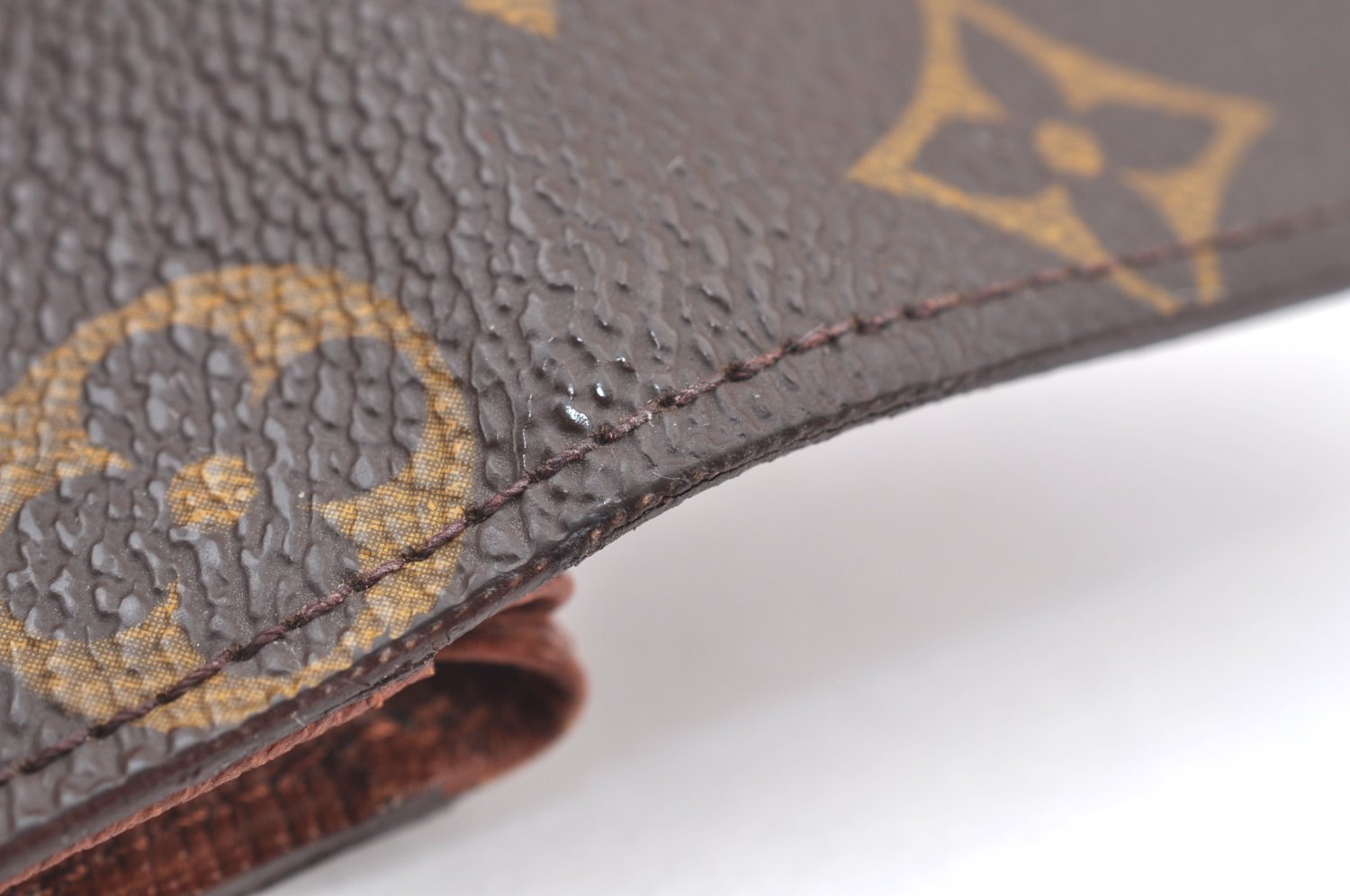 Authentic Louis Vuitton Monogram Porte Monnaie Plat Coin Purse M61930 LV K8410