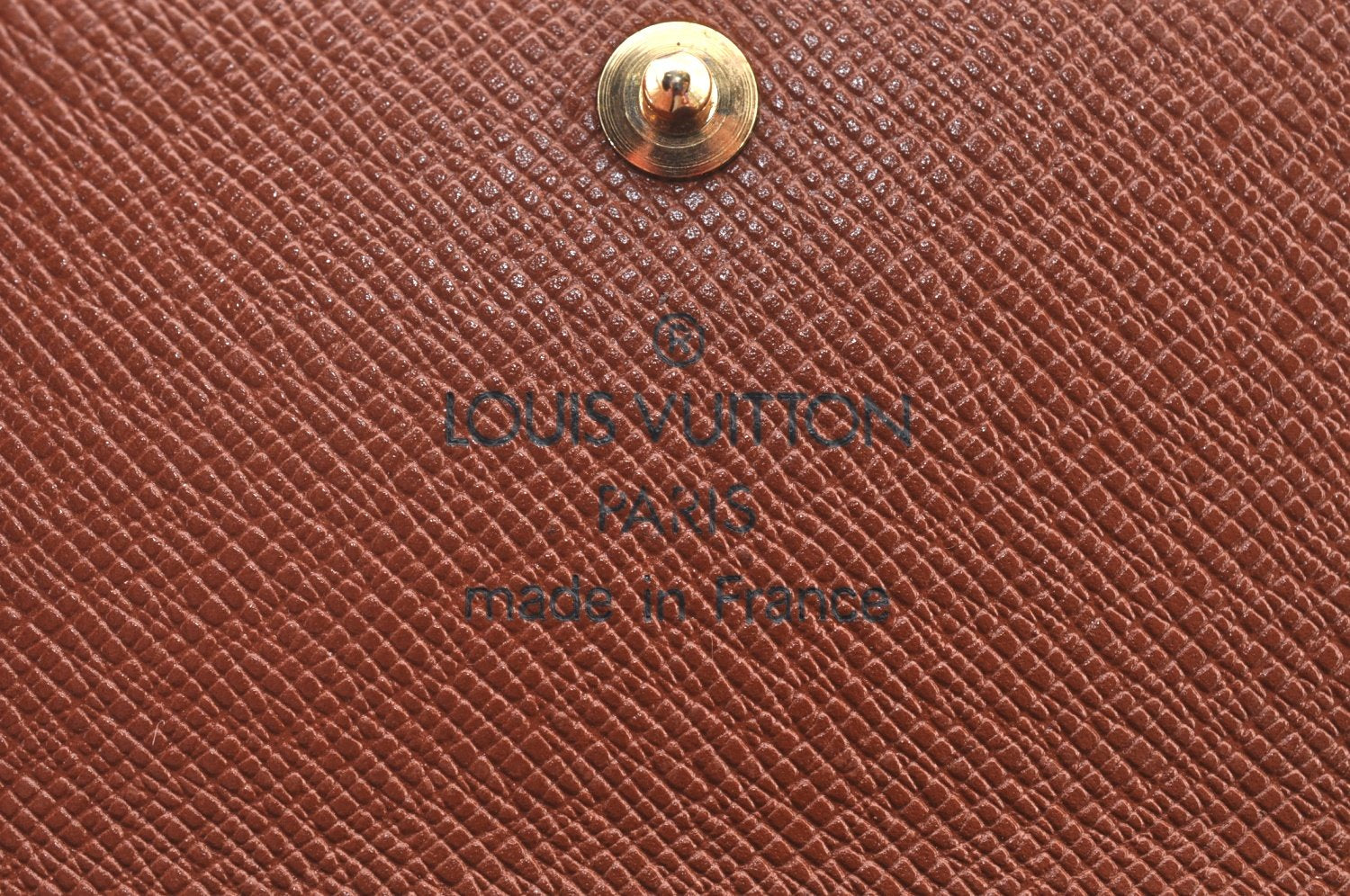 Authentic Louis Vuitton Monogram Porte Monnaie Plat Coin Purse M61930 LV K8410