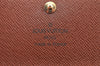 Authentic Louis Vuitton Monogram Porte Monnaie Plat Coin Purse M61930 LV K8410