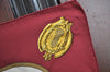 Authentic HERMES Carre 90 Scarf "LES CLES" Silk Bordeaux Red K8411