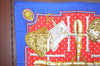 Authentic HERMES Carre 90 Scarf "SELLES A HOUSSE" Silk Blue K8414