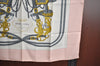 Authentic HERMES Carre 90 Scarf "BRIDES de GALA par" Silk Pink K8420