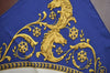 Authentic HERMES Carre 90 Scarf "LA PROMENADE DE LONGCHAMPS" Silk Blue K8422