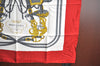 Authentic HERMES Carre 90 Scarf "BRIDES de GALA par" Silk Red Box K8424