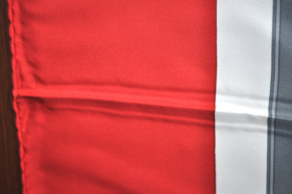 Authentic HERMES Carre 90 Scarf "BRIDES de GALA par" Silk Red Box K8424