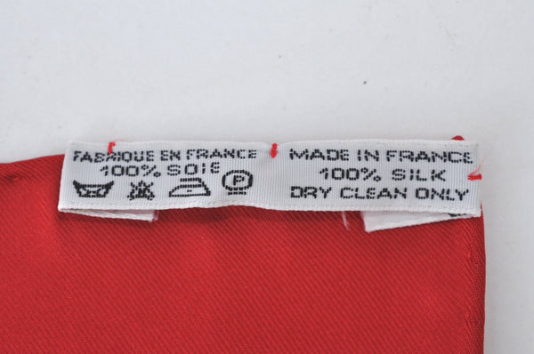 Authentic HERMES Carre 90 Scarf "BRIDES de GALA par" Silk Red Box K8424