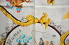 Authentic HERMES Carre 90 Scarf "Plumes et Grelots" Silk Red K8425