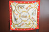 Authentic HERMES Carre 90 Scarf "Plumes et Grelots" Silk Red K8425
