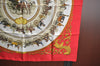 Authentic HERMES Carre 90 Scarf "LA PROMENADE DE LONGCHAMPS" Silk Red Box K8427