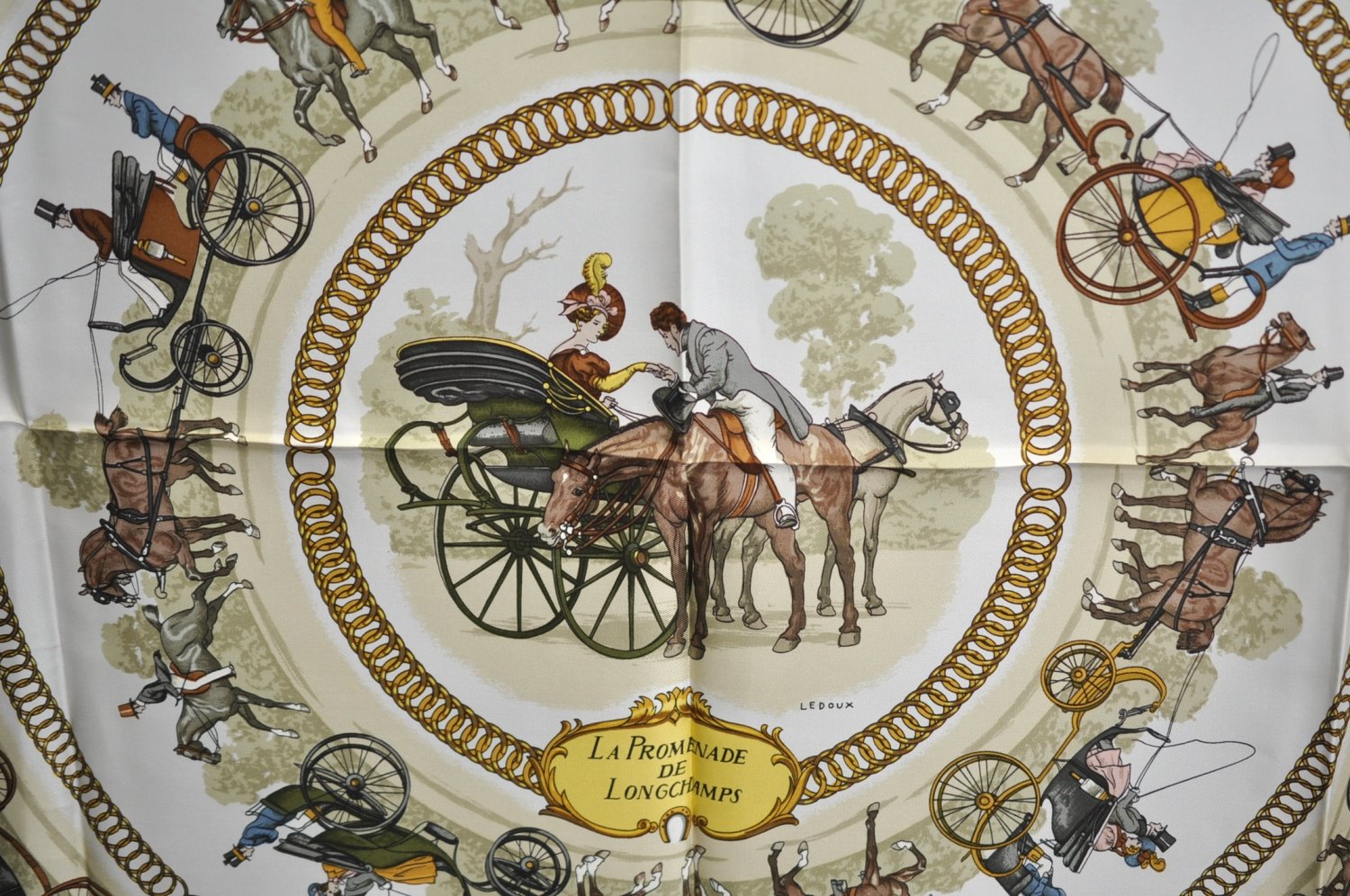 Authentic HERMES Carre 90 Scarf 