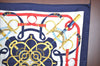 Authentic HERMES Carre 90 Scarf "Eperon d’or" Silk Navy K8429