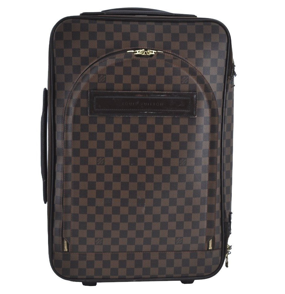 Authentic Louis Vuitton Damier Pegase 55 Travel Carry Bag N23294 LV Junk K8430