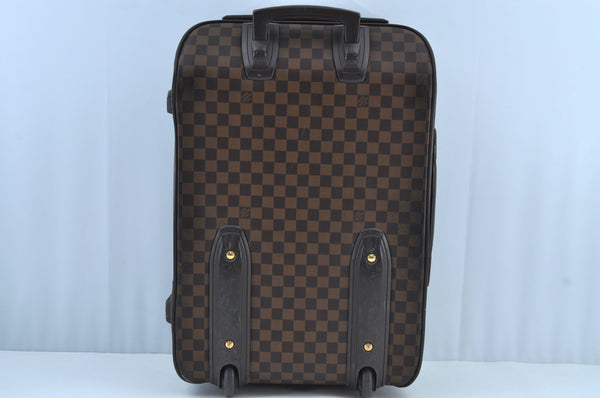 Authentic Louis Vuitton Damier Pegase 55 Travel Carry Bag N23294 LV Junk K8430