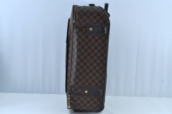 Authentic Louis Vuitton Damier Pegase 55 Travel Carry Bag N23294 LV Junk K8430