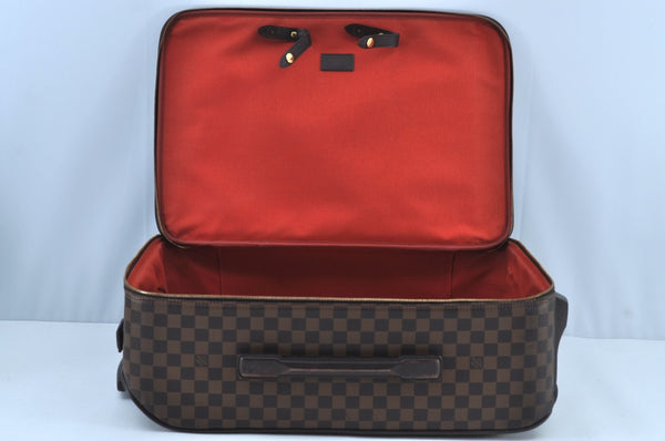 Authentic Louis Vuitton Damier Pegase 55 Travel Carry Bag N23294 LV Junk K8430