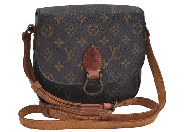 Auth Louis Vuitton Monogram Saint Cloud MM M51243 Shoulder Cross Bag Junk K8435