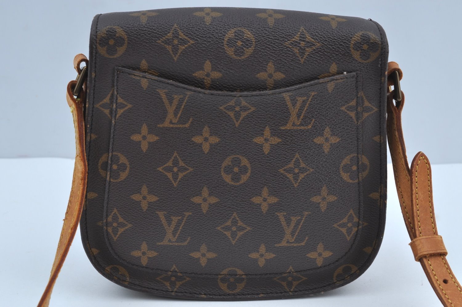 Auth Louis Vuitton Monogram Saint Cloud MM M51243 Shoulder Cross Bag Junk K8435