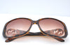 Authentic GUCCI Interlocking Sunglasses Rhinestone Plastic GG 3578/S Brown K8436