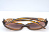 Authentic GUCCI Interlocking Sunglasses Rhinestone Plastic GG 3578/S Brown K8436