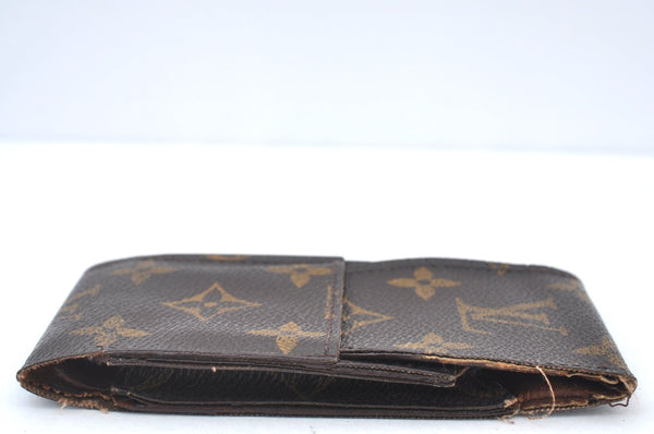 Authentic Louis Vuitton Monogram Cigarette Case Key Case Brown 3Set Junk K8439